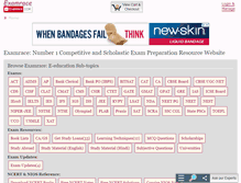 Tablet Screenshot of examrace.com